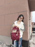 CharisKitty小c&k雙肩包女2025新款學(xué)生大容量書包旅行背包輕便生日禮物女士 Red紅色 曬單實拍圖