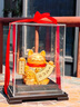 財富滾滾來金箔招財貓擺件辦公室玄關(guān)店鋪開業(yè)喬遷新居禮物 財富滾滾來招財貓 曬單實拍圖