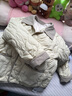 雪中飛輕薄羽絨服女短款新款拼接撞色翻領(lǐng)秋冬菱格襯衫領(lǐng)外套 草綠 M (160) 曬單實(shí)拍圖