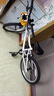 迪卡儂（DECATHLON）混合路面自行車(chē)RIVERSIDE單速鋼制車(chē)架青少年兒童帶腳撐車(chē)鈴 帶腳撐(單速) 20寸 白色 曬單實(shí)拍圖