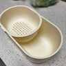 【懶人必備】嗑瓜子神器零食水果收納盒堅果客廳茶幾家用瀝水果盤 【顏色隨機(jī)】懶人雙層·瀝水果盤 曬單實拍圖