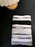 Calvin Klein CK 男士平角內(nèi)褲 3條裝 U2664G 七夕情人節(jié)禮物 998黑白灰3條 S 曬單實(shí)拍圖