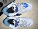 威克多（VICTOR）羽毛球鞋 透氣耐磨U3.0寬楦專(zhuān)業(yè)級全面類(lèi)羽球鞋 A830NitroLite AF（白/米克諾斯藍） 41 (265mm) 曬單實(shí)拍圖