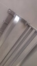京東京造毛巾架衛(wèi)生間置物架太空鋁折疊免打孔廁所浴室收納7件套槍灰色 曬單實拍圖