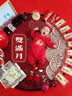 中國黃金（CHINA GOLD）嬰兒銀手鐲一對寶寶銀鐲子長(cháng)命鎖足銀999套裝滿(mǎn)月見(jiàn)面禮周歲禮物 【足銀999】古法平安喜樂(lè )套裝 曬單實(shí)拍圖