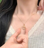 央創(chuàng)時(shí)尚中國(guó)黃金錦鯉項(xiàng)鏈女款平安扣玉吊墜女士生日禮物女生女友老婆S925 曬單實(shí)拍圖
