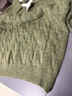 AEMAPE/美國蘋(píng)果 假兩件毛衣男2025春秋季新款法式復古麻花翻領(lǐng)針織衫男 綠色 L 【120-140斤 碼偏大，卡碼拍小哦】 曬單實(shí)拍圖