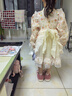 莎趣禾女童洛麗塔公主裙女孩碎花連衣裙春裝2025新款兒童法式蓬蓬網(wǎng)紗裙 主圖款 120 曬單實拍圖