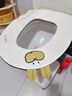希維思（SIVASS）馬桶墊秋冬保暖馬桶圈墊家用加厚坐墊抗菌拉鏈款坐便套四季通用 開(kāi)心兔子-米杏色【單個(gè)裝】自帶提手/親膚面料 曬單實(shí)拍圖