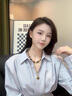 DAISY DREAM美拉德虎眼石串珠項鏈女長(cháng)款復古高級秋冬疊戴配飾2025新款毛衣鏈 虎眼石項鏈套裝 曬單實(shí)拍圖