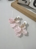 伊燦虞書欣同款超仙耳環(huán)女粉色貝殼花瓣耳釘耳夾2025新款爆款耳墜耳飾 虞書欣同款超仙花瓣耳釘 曬單實拍圖