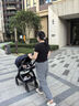 elittile逸樂(lè )途嬰兒車(chē)0-3歲折疊可坐可躺帶減震高景觀(guān)遛娃車(chē)EMUpro靛藍 曬單實(shí)拍圖