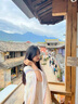 微光里披肩女2025新款外搭民族風(fēng)拍照外搭云南旅游針織復(fù)古披風(fēng)斗篷外套 米色（100*135cm） 曬單實(shí)拍圖