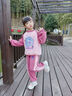 G.DUCKKIDS女童庫洛米加絨套裝兒童洋氣韓版衛衣秋冬裝女寶寶加厚馬甲三件套 粉色三件套 120 cm 曬單實(shí)拍圖