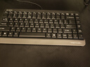 雙飛燕（A4TECH）FK11 飛時(shí)代有線(xiàn)小鍵盤(pán) 薄膜辦公打字用鍵盤(pán)筆記本外接臺式電腦 86鍵便攜USB接口 遂空灰 曬單實(shí)拍圖