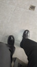公牛世家【張若昀同款】男鞋休閑皮鞋男士馬丁靴英倫內增高大頭工裝鞋子男 曬單實(shí)拍圖