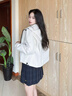 尚靜韓系洋氣凈色連帽外套女25年秋新時尚氣質(zhì)戶外運動休閑夾克上衣女 曬單實拍圖
