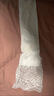 晴碧琳【2雙裝】長(cháng)筒襪女洛麗塔白色蕾絲花邊過(guò)膝襪女士小腿襪jk芭蕾風(fēng) 白襪藍絲帶 【小腿襪+過(guò)膝襪】 2雙 均碼 曬單實(shí)拍圖