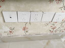 施耐德電氣 二開(kāi)雙控開(kāi)關(guān) 86型二開(kāi)面板16A墻壁插座開(kāi)關(guān) 珍鉑系列 絲絨白色 曬單實(shí)拍圖