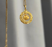 周大福 爆閃玫瑰花園足金黃金吊墜(工費380)約3.05g EOF1235 曬單實(shí)拍圖