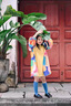 皮爾卡丹（pierre cardin）童裝女童連衣裙春秋2025新款兒童洋氣棉布裙女寶寶長(zhǎng)袖裙子春裝 黃色 90 尺碼1~2歲【 80-90cm】 曬單實(shí)拍圖