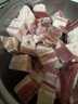 京東跑山豬去皮五花肉塊凈重4斤 烤肉炒菜食材 新鮮速凍 紅燒肉原料 曬單實拍圖