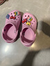 卡駱馳（CROCS）貝雅卡駱班兒童洞洞鞋沙灘鞋男女童包頭拖鞋/207018/207019 芭蕾粉/糖果粉-6TG 29 (175mm) 曬單實(shí)拍圖