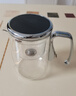 六祥 LOOK SHINE耐熱玻璃磁吸飄逸杯茶水分離厚泡茶壺一鍵過(guò)濾沖茶器自動(dòng)辦公家用 亮銀色LX-550ml-單壺 曬單實(shí)拍圖