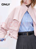 ONLY2025秋季新款時(shí)尚休閑風(fēng)短款寬松高領(lǐng)風(fēng)衣外套女|125136015 C19季淺粉色 XS 曬單實(shí)拍圖