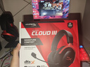 極度未知（HYPERX）颶風2颶風3系列電競游戲耳機頭戴式 fps吃雞耳麥降噪麥克風 原金士頓cloud2電競耳機 颶風3-黑紅【DTS音效丨性能升級】 曬單實拍圖