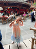 芭米諾女童夏季中國風(fēng)漢服中秋節古裝裙子古風(fēng)超仙唐裝連衣裙 粉色 110 曬單實(shí)拍圖
