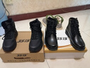 3515強人男靴冬季防寒靴皮毛一體羊毛保暖鞋棉鞋男士戶(hù)外雪地靴 黑色 38 曬單實(shí)拍圖