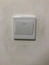 正泰（CHNT）開關插座7M 家用86型五孔墻壁面板暗裝電源插座 電工推薦 優(yōu)雅白 一開單控10A 曬單實拍圖