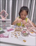 凡華兒童手鏈串珠手工diy材料女童玩具項(xiàng)鏈穿珠子首飾盒套裝手串啟智 升級(jí)/玉碎手鏈6色300珠+首飾盒 曬單實(shí)拍圖
