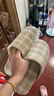 無(wú)印良品（MUJI）男女通用 法蘭絨可水洗柔軟拖鞋 棉拖鞋 暗黃色 38 曬單實(shí)拍圖