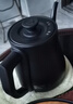 金灶（KAMJOVE）大容量正品全鋼電熱水壺 茶藝壺長(cháng)嘴燒水壺 快速煮水自動(dòng)斷電 0.8L T-92磨砂黑 曬單實(shí)拍圖