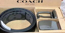 蔻馳（COACH）【品牌直供】男士雙扣頭腰帶禮盒 38MM 灰黑色CW362 曬單實(shí)拍圖