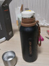 九陽(yáng)（Joyoung）保溫杯316L不銹鋼大容量全鋼水杯男女便攜茶杯杯子550ml黑色 曬單實(shí)拍圖