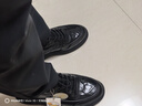 百麗高幫休閑皮鞋男2025新款冬季牛皮革厚底商務(wù)運動(dòng)板鞋A2191DM5 黑色-絨里 40 (250mm) 曬單實(shí)拍圖