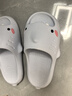 chikoku新款小萌鯊拖鞋女夏季家居可愛(ài)厚底防滑情侶鯊魚(yú)涼拖鞋男夏 曬單實(shí)拍圖