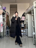 俞兆林羽絨棉服女外套中長(cháng)款2025新款超好看棉襖韓系寬松加厚棉衣女 黑色 M 【建議110-130斤】 曬單實(shí)拍圖