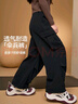 ASK JUNIOR兒童女童褲子2025秋季戶外時(shí)尚運(yùn)動(dòng)褲防蚊褲工裝傘兵褲 黑色 170 曬單實(shí)拍圖