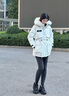 波司登極寒鵝絨大毛領(lǐng)25年冬季羽絨服女修身短款極寒加厚連帽外套 曬單實(shí)拍圖