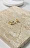 中國黃金（CHINA GOLD）格?；S金耳釘女款足金花朵耳針飾品教師節生日禮物送女友老婆 【今/次日達】格?；ǘ?約0.8g 曬單實(shí)拍圖