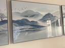 客廳裝飾畫(huà)新中式山水風(fēng)景掛畫(huà)大氣高端沙發(fā)背景墻壁畫(huà)高檔三聯(lián)畫(huà) 旭日東升（鋁合金邊框） 晶瓷畫(huà)左右35*50+中間70*50（亮面） 默認(rèn)發(fā)圖片顏色框，需要其他顏色請(qǐng)下單備注 曬單實(shí)拍圖