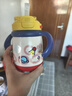 babycare兒童保溫杯嬰兒寶寶學(xué)飲杯吸管水杯水壺霸王龍不銹鋼保溫杯300ml 曬單實(shí)拍圖