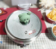 ERNTE昂特小綠鍋 2L電火鍋 電煮鍋 電煎鍋 家用多功能鍋 適合2~3人 EHP-22012S-OG 橄欖綠 曬單實(shí)拍圖
