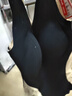 貓人含羊毛蠶絲德絨保暖背心女帶胸墊免穿文胸內衣女美體背心黑色L 曬單實(shí)拍圖