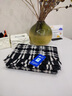 回力圍巾女冬季保暖加厚圍脖百搭格子生日禮物送女友流蘇毛線(xiàn)情侶披肩 黑白格子圍巾 曬單實(shí)拍圖