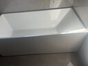浪鯨（SSWW）衛浴一體成型獨立式小戶(hù)型浴缸家用成人亞克力深泡方形泡澡浴池缸 1.6米獨立式浴缸 曬單實(shí)拍圖